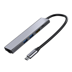 5 in 1 Type C 4k60Hz Dock Station Multi Ports Converter