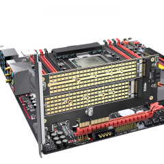 Dual Protocols M.2 NVME(PCIe & SATA) SSD Storage Adapter PCIe Card