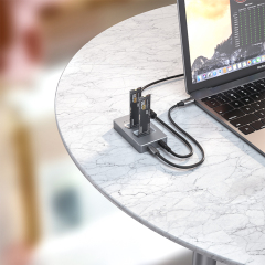 Offline Cloning Portable Aluminum Dual Slot M.2 SSD Enclosure