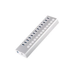 13 Port 5Gbps Rate 60W Powered USB 3.0 Hub (ABS)