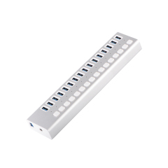 16 Port 5Gbps Rate 90W Powered USB 3.0 Hub (ABS)