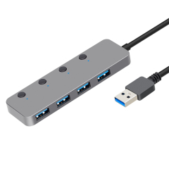 4 Port 5Gbps Key Switch USB 3.0 Hub