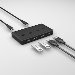 4 Port 10Gbps Rate Data USB 3.2 Hub