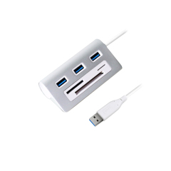 3 Port 5Gbps Rate Data USB 3.0 Hub With Card Reader