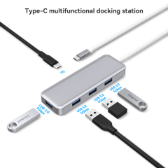 4 Port 5Gbps Rate Data USB 3.0 Hub With PD 100W