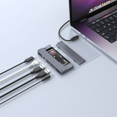 Laptop Partner Dual USB-C Hub With SSD Slot