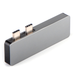 Mini Dual USB-C Docks With Pass-Through Function