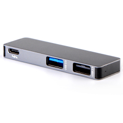 Mini Dual USB-C Docks With Pass-Through Function
