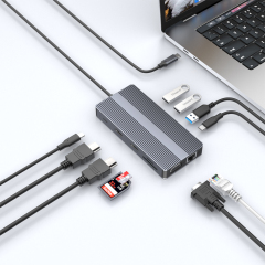 PD 100W Multifunction MST Display USB-C Docking Station