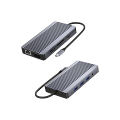 Double-sided Wavy PD 100W USB-C Docking