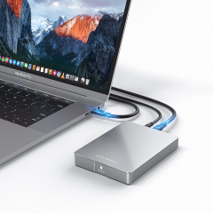 Portable Dual Slot Dual Protocol M.2 SSD Enclosure