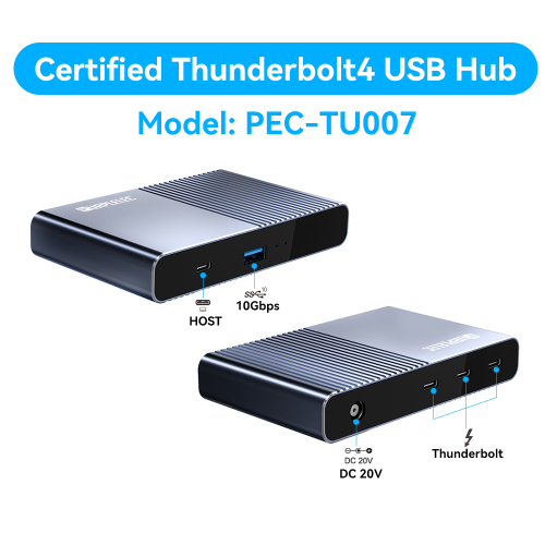 雷电4 USB C 扩展坞 带8K 显示屏和 60W 充电功能