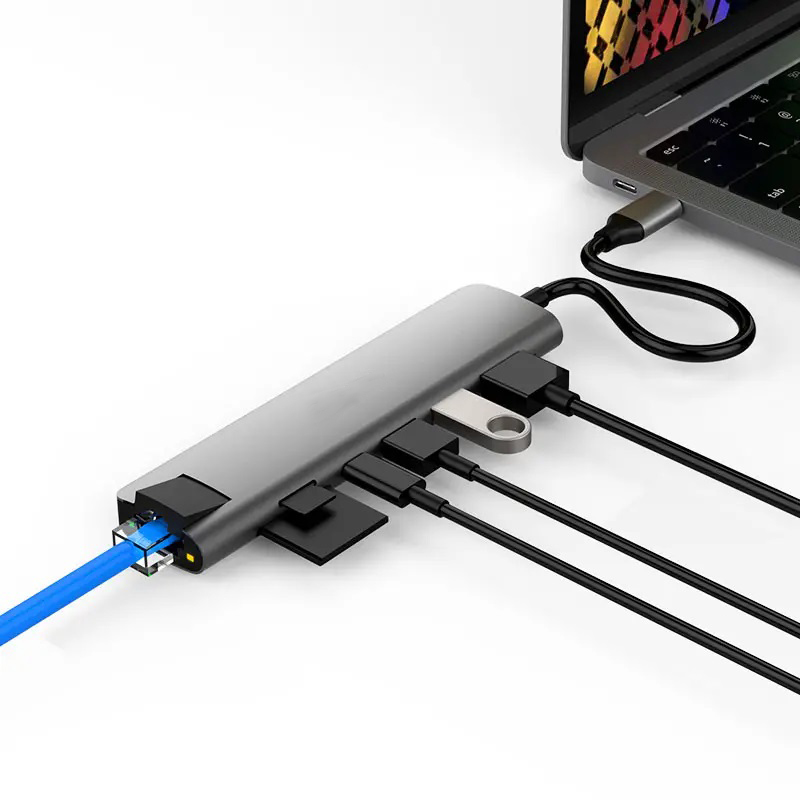 7-in-1 USB C Hub with HDMI and Gigabit Ethernet﻿