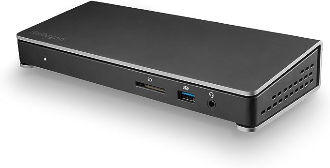 Dual Monitor 4K 60Hz Thunderbolt 3 Laptop Docking Station with DisplayPort