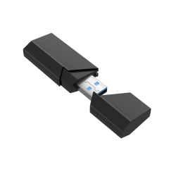 2-in-1 USB3.0 card reader supports SD/TF