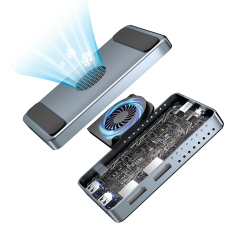 M.2 NVMe SSD Enclosure + Video Extension(40Gbps）