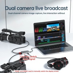 2-Channel 4K60 HDMI-Compatible Video Audio Capture Card for Switch /xbox/ps4