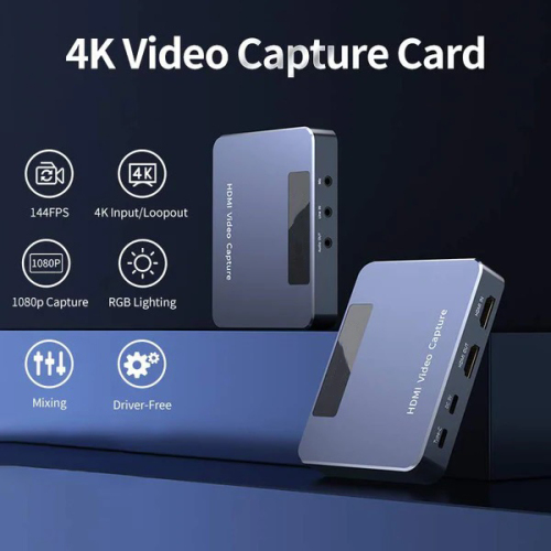 流媒体4K HDR 便携式USB外接游戏采集卡