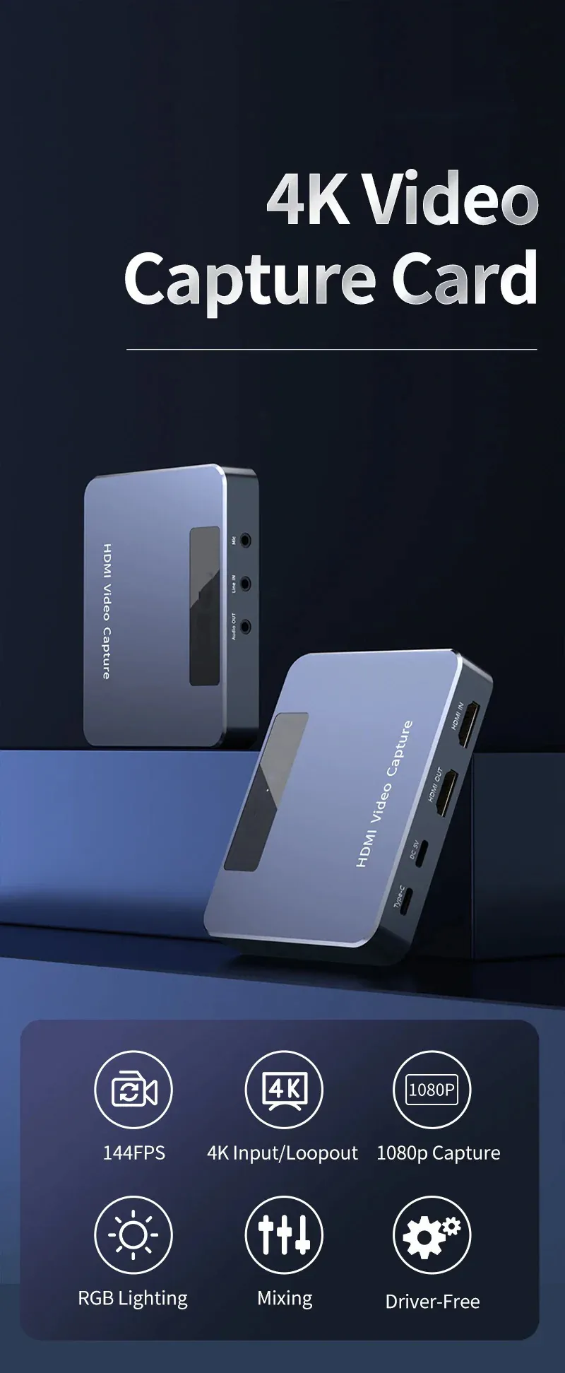 4K Audio Video Capture Card