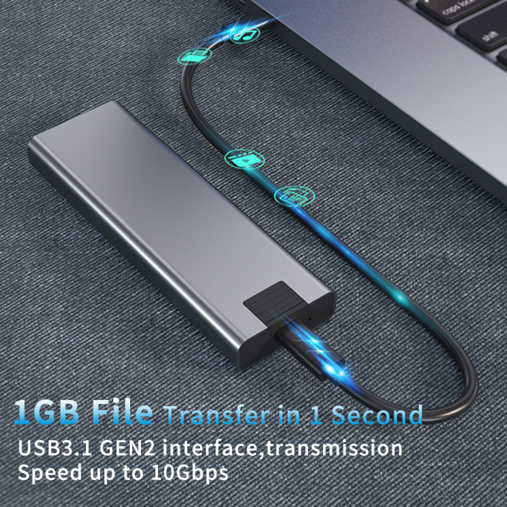 10Gbps M.2 NVMe SSD Enclosure