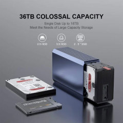 2 Bay External Array 2.5/3.5 Inch USB to SATA HDD RAID Case