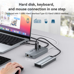 10-In-1 USB C Docking Station+SSD Enclosure