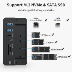 10-In-1 USB C Docking Station+SSD Enclosure
