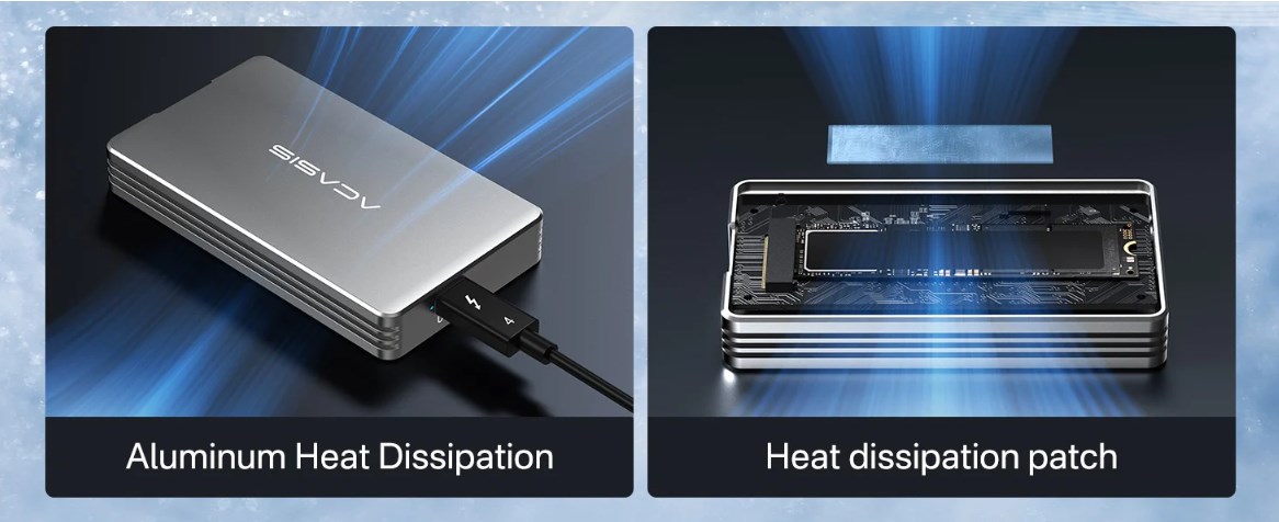 acasis 40Gbps M.2 NVMe SSD Enclosure