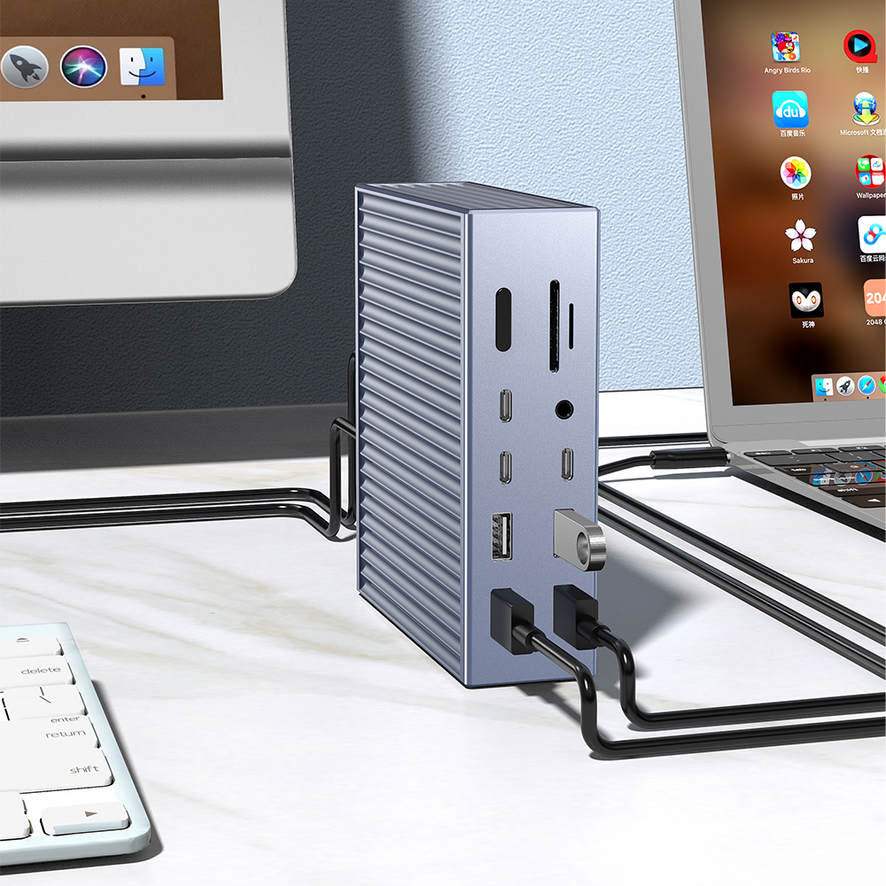 Thunderbolt 4 Dock 四显多功能扩展坞基座