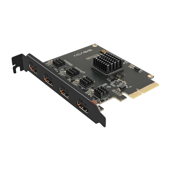 One HDMI input, one HDMI output, one loop 1080P60 broadcast capture card