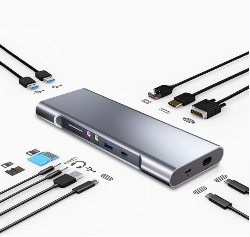 13 in 1 USB C Docking Station with HDMI 100w PD