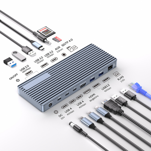 13 in 1 thunderbolt4 docking station USB4 HUB