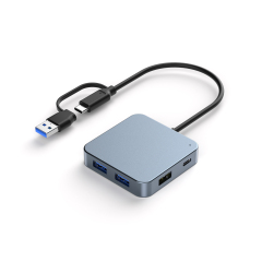 6 in 1 USB C Docking Station with 4K60 HDMI