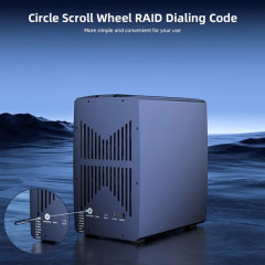5 Bay External Array 2.5/3.5 Inch USB to SATA HDD RAID Case