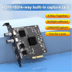 2*SDI+2*HDMI PCIE X4 capture card for Streaming computer game