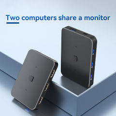 2-in-1 4K 60Hz HDMI USB 3.0 KVM Switch 2 PC Share 1 Monitor