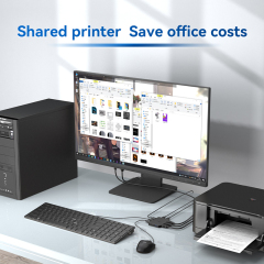 2-in-1 4K 60Hz HDMI USB 3.0 KVM Switch 2 PC Share 1 Monitor