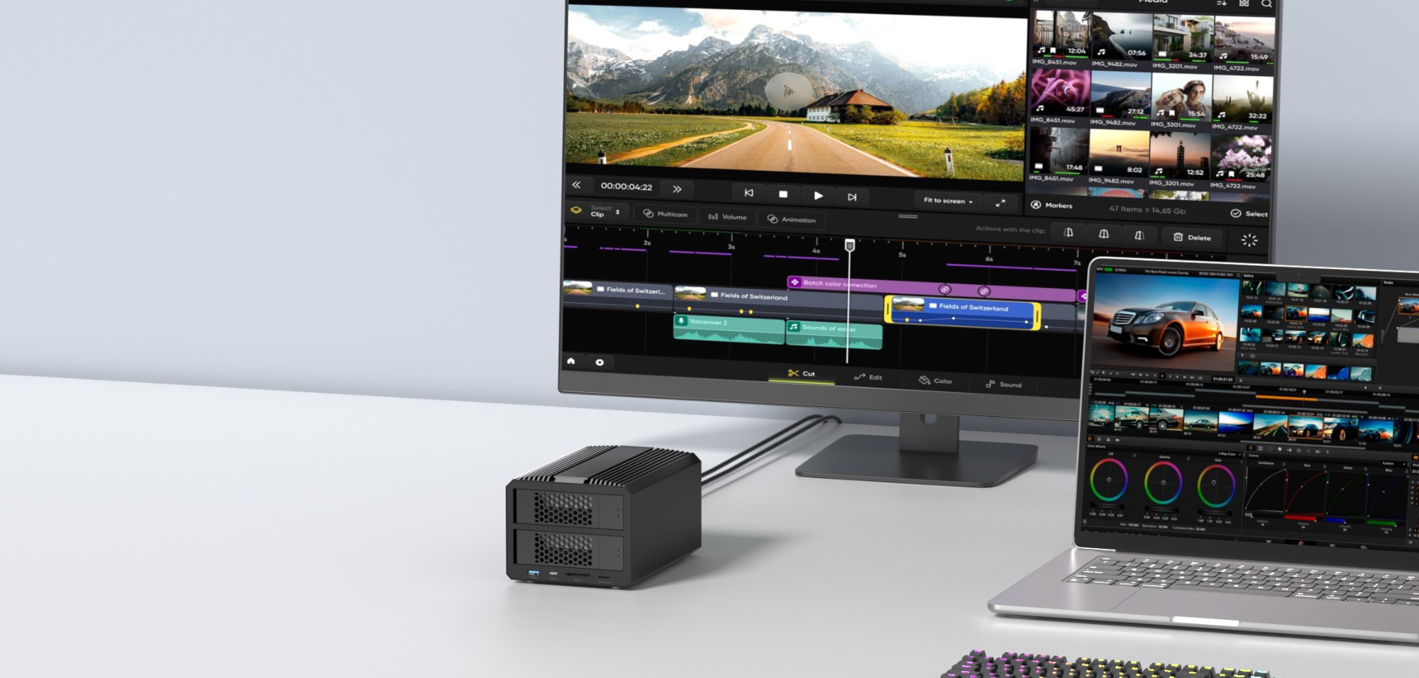 PURPLELEC Dual bay RAID 0/1 Hard Disk Dock Usage Scenario