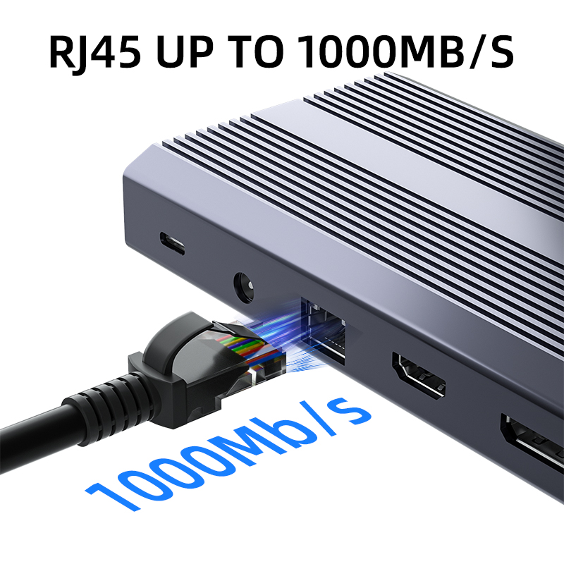 14 in 1 USB 3.2 Gen2 Docking Station 1000MB