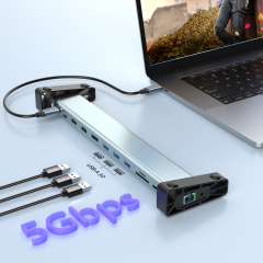 12-in-1 Multi-functional USB-C Laptop Expansion Dock