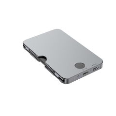 Magnetic Fingerprint Encrypted M.2 NVMe SSD Enclosure (10Gbps)