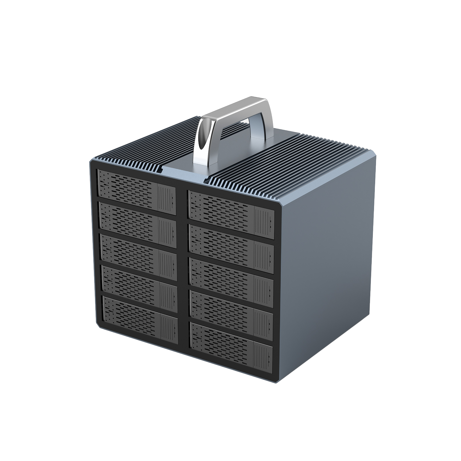 10盘位企业级硬盘盒USB 3.2 Gen2 10Gbps 240TB海量扩容存储