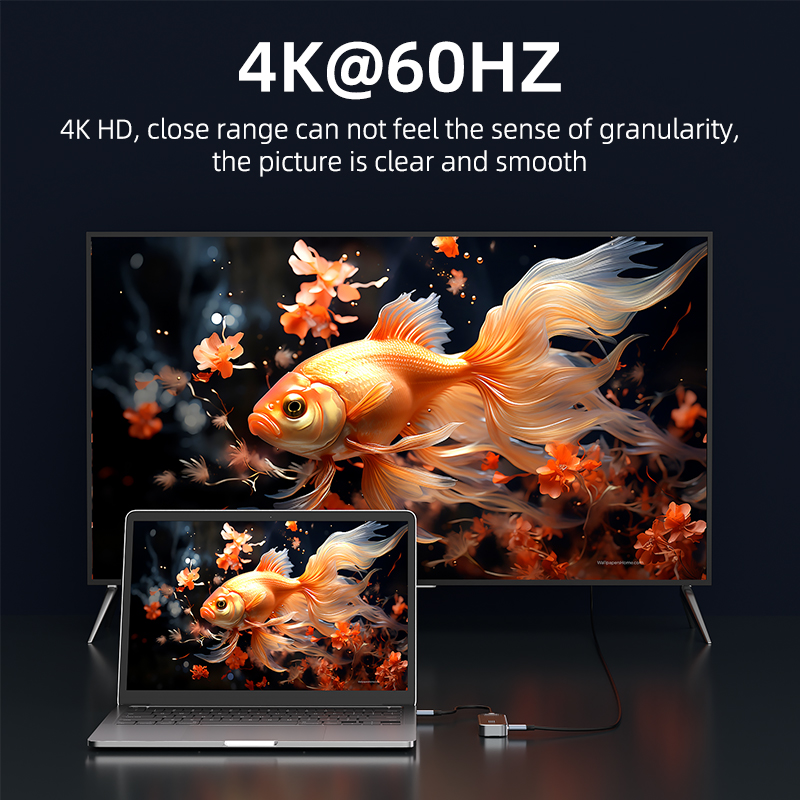 4-in-1 docking station with 4K @ 60Hz operation mode