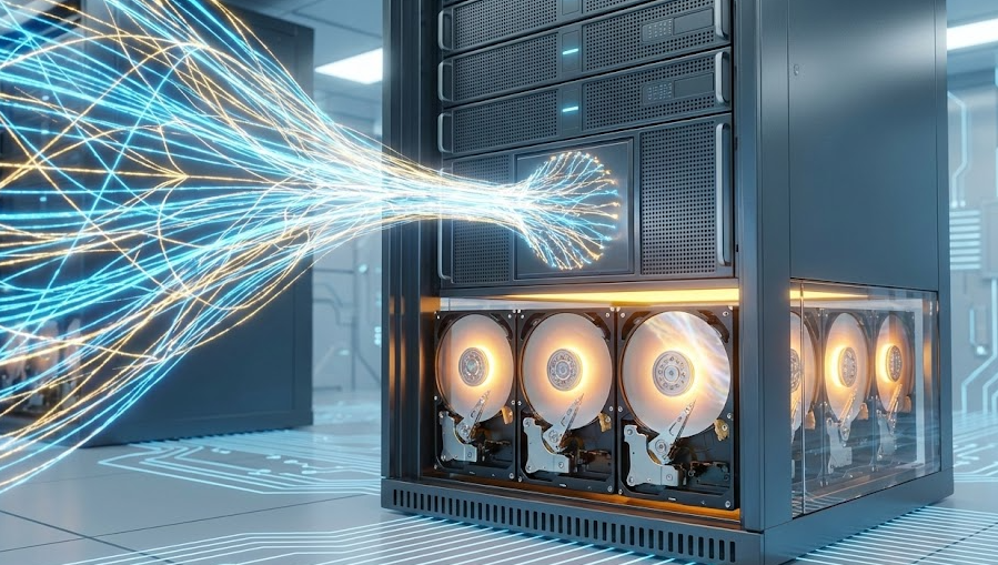 Many HDD hard drives are operating