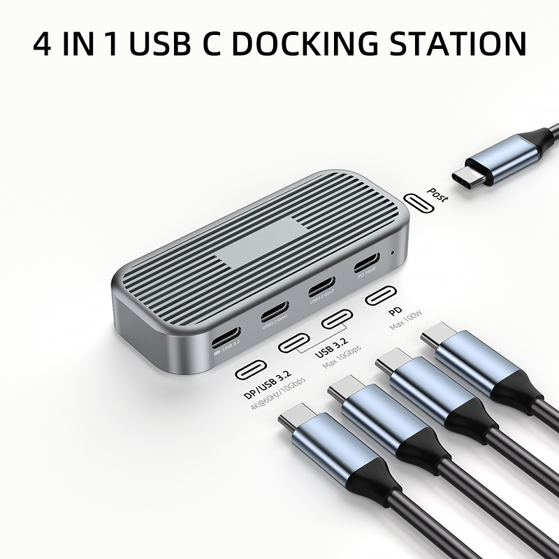 Full-function 4 in 1 USB C Hub