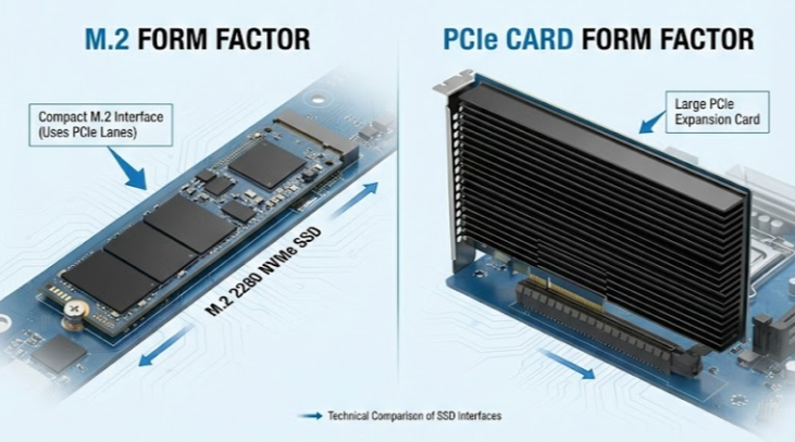 PCIe与M.2 SSD区别详解：如何选对硬盘盒释放NVMe极致性能