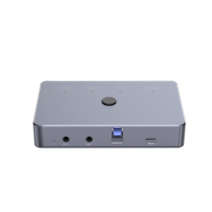 4K@60Hz Multi-Interface Video Capture Card with HDMI/DP/USB-C Inputs & Loop-out