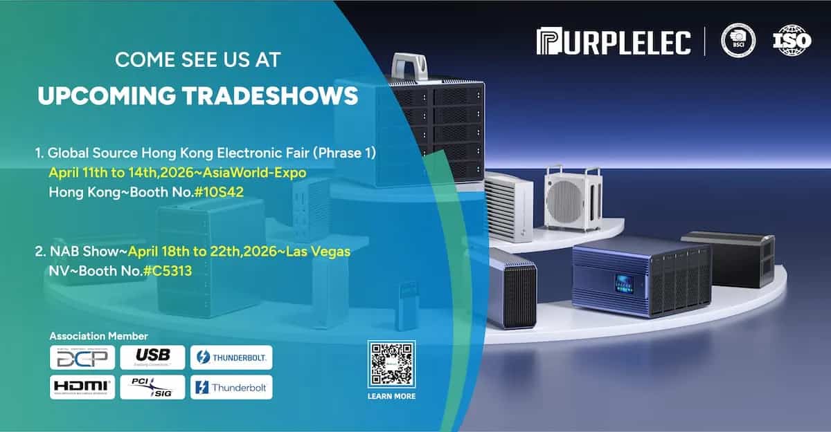 PURPLELEC 2026 Exhibitions: Global Sources HK & NAB Show
