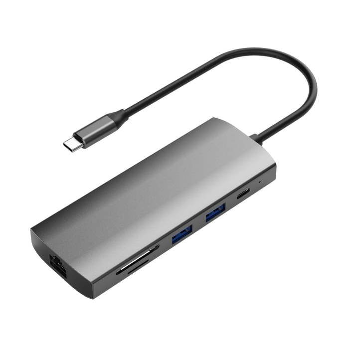 9 合 1 USB-C 扩展坞 双 4K@60Hz 全接口 10Gbps