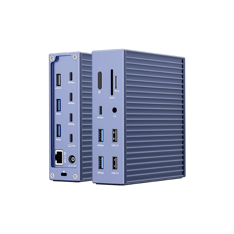 17 in 1 Thunderbolt 5 Docking 80Gbps Intel Certification | Customizable PCBA